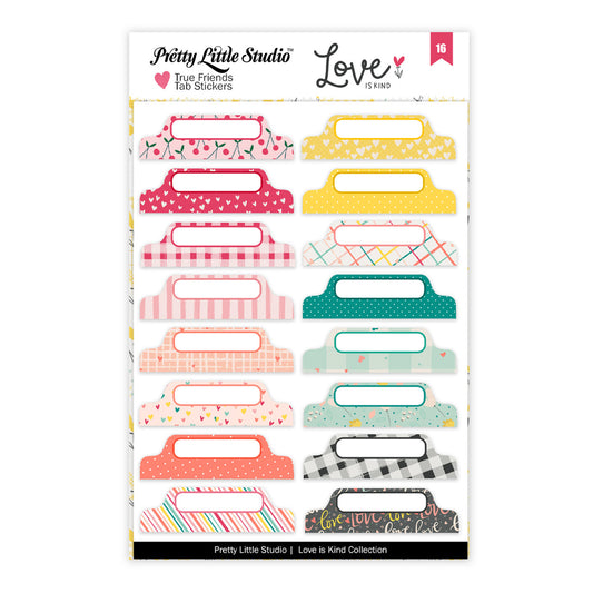 Pretty Little Studio - Love Is Kind - True Friends Tab Stickers