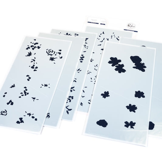 Pinkfresh - Cozy Blooms - Stencil Set