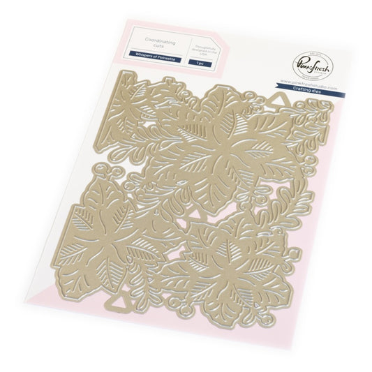 Pinkfresh - Whispers of Poinsettias Stencil & Die Bundle