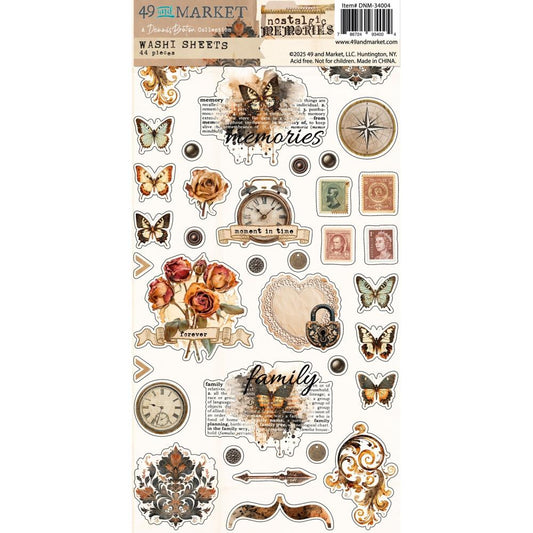 49 and Market - Nostalgic Memories - Washi tape Sheets