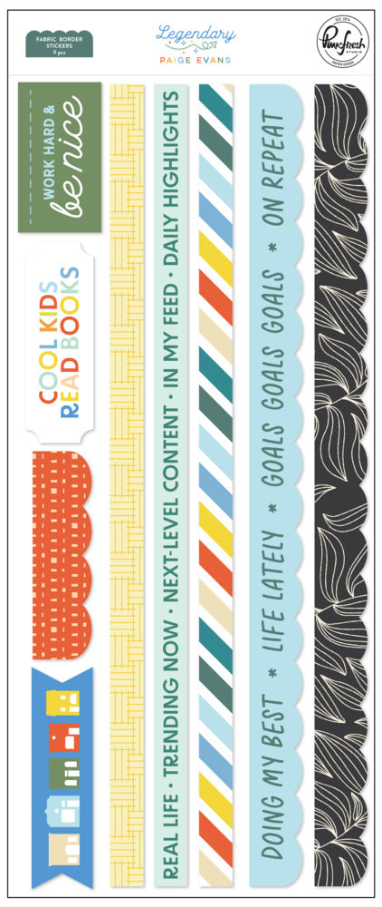 Pinkfresh - Legendary - Fabric Border Stickers