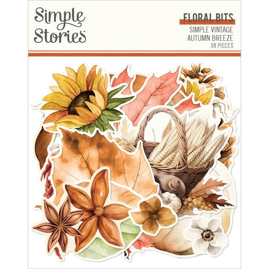 Simple Stories - Simple Vintage Autumn Breeze - Floral Bits & Pieces