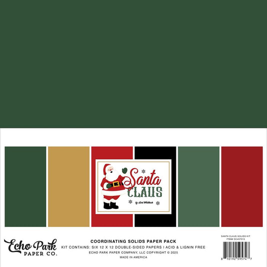 Echo Park - Santa Claus - Solids Collection Kit