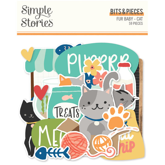 Simple Stories - Fur Baby: Cat - Bits & Pieces