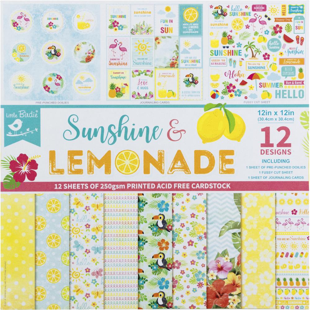 Little Birdie - Sunshine & Lemonade - 12x12 Paper Pad