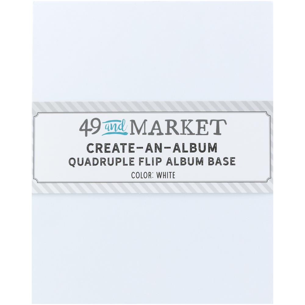 49 and Market - Create-An-Album - Quadruple Flip Album Base: White