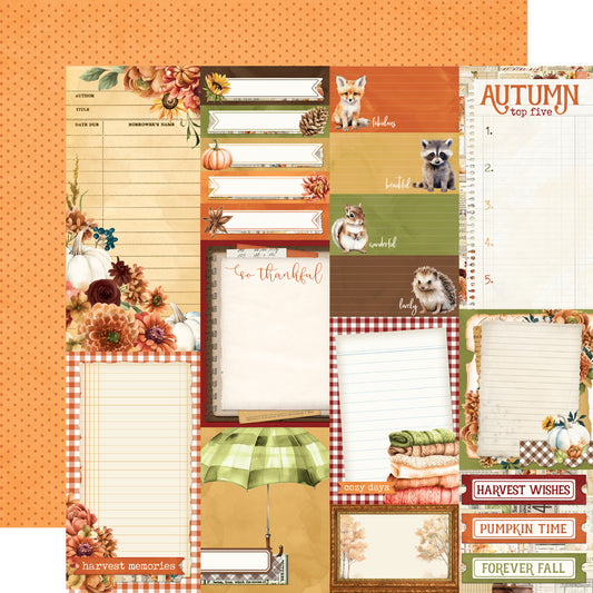 Simple Stories - Simple Vintage Autumn Breeze - Cardstock: Journal Elements