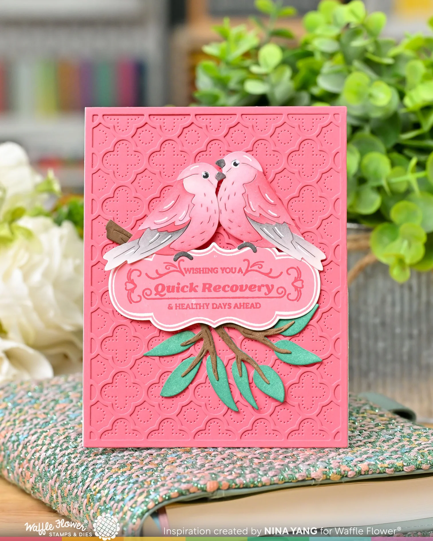 Waffle Flower - Quatrefoil Panel Die
