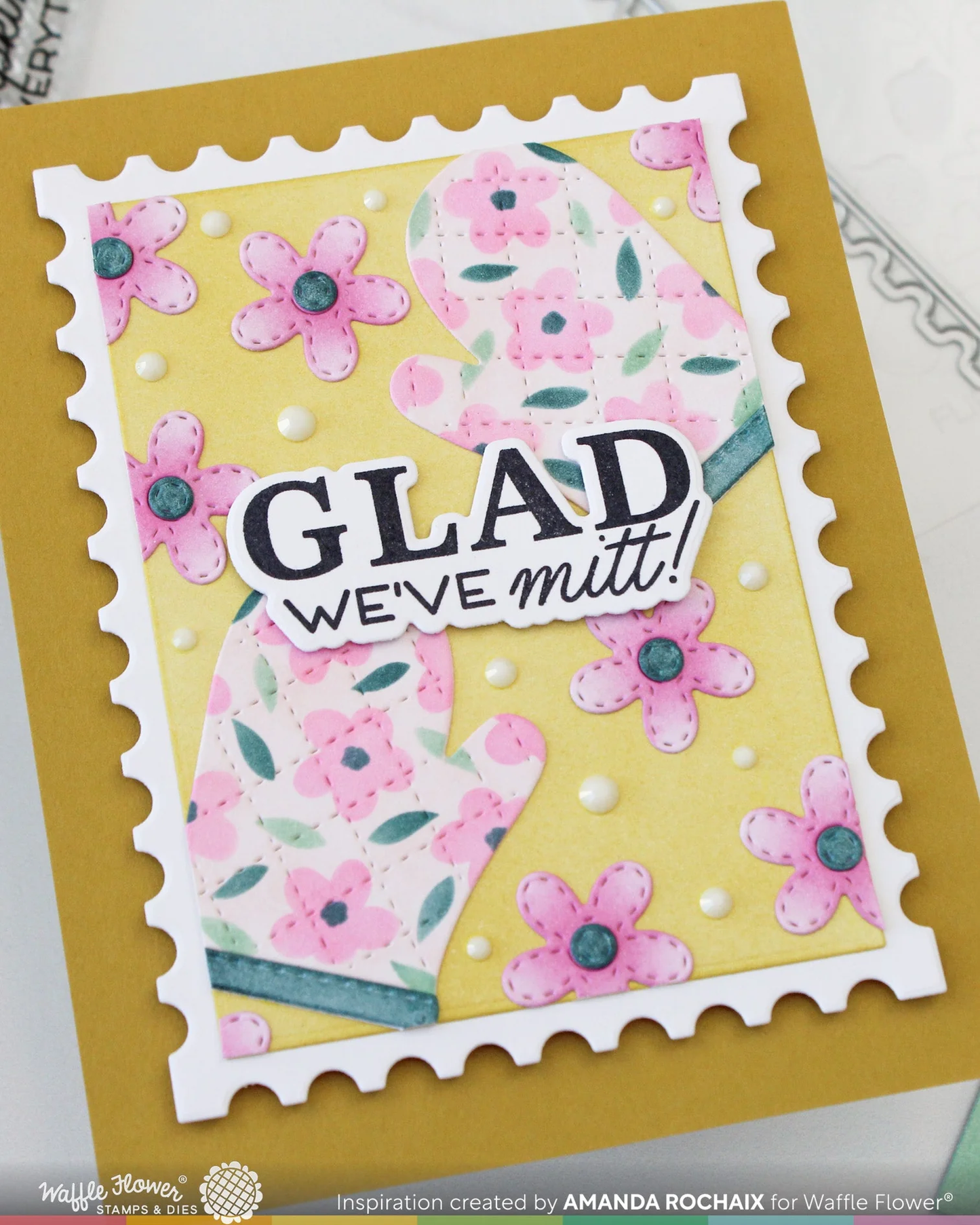 Waffle Flower - Just Mitts Die & Stencil Bundle