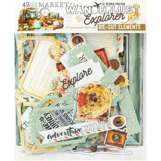 49 and Market - Wanderlust Explorer - Die-Cut Elements