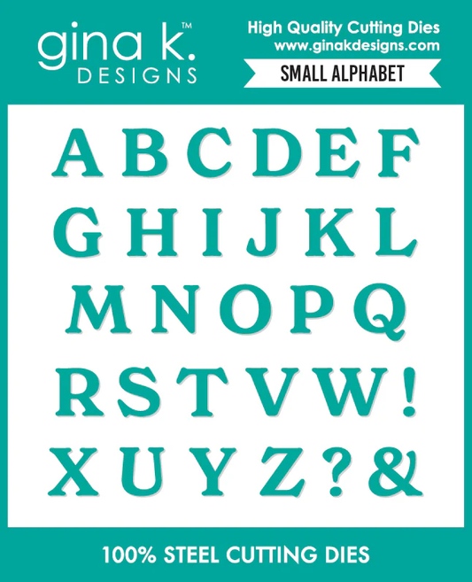 Gina K. - Small Alphabet Die Set