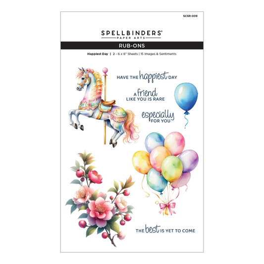 Spellbinders - Happiest Day Rub-ons