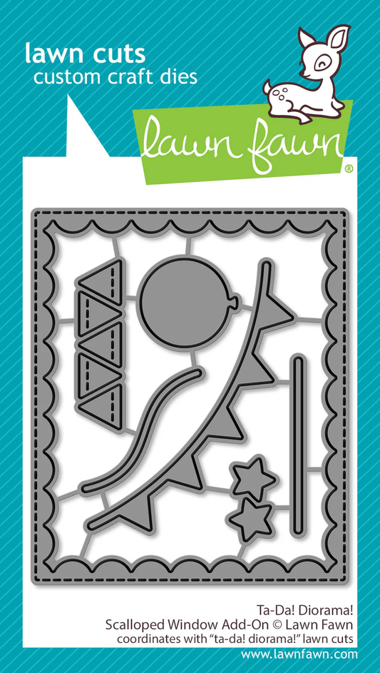 Lawn Fawn - Ta-Da! Diorama! Scalloped Window Add-On Die Set