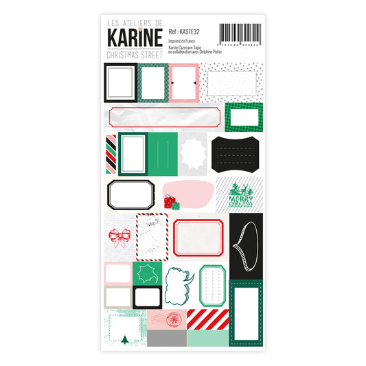Les Ateliers de Karine - Christmas Street - Label Stickers