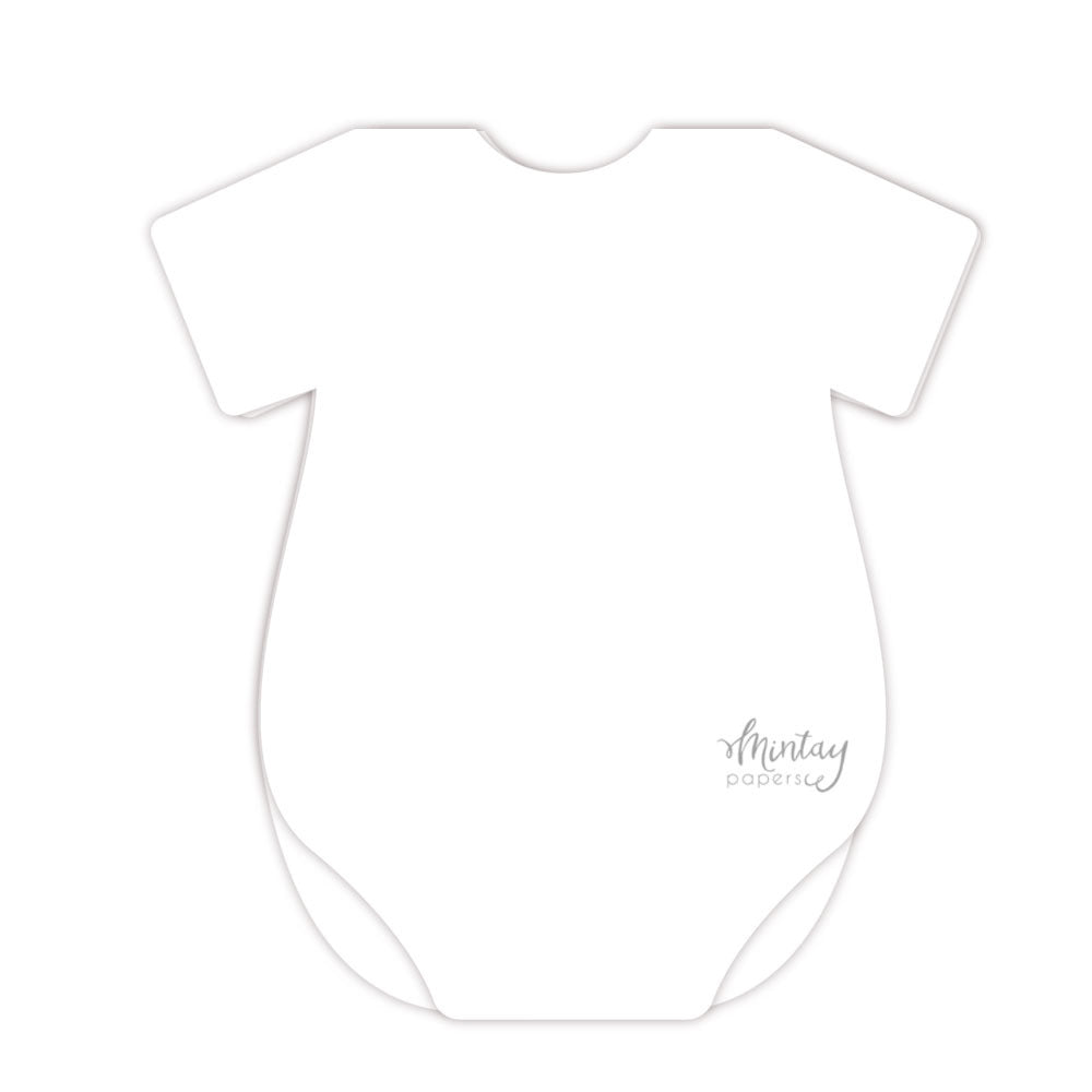 Mintay - Basic - Baby Onesie Card Bases