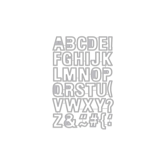Hero Arts - Luggage Tag Alphabet Die Set
