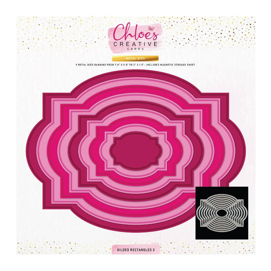 Chloe's Creative - Gilded Rectangles 3 Die Set