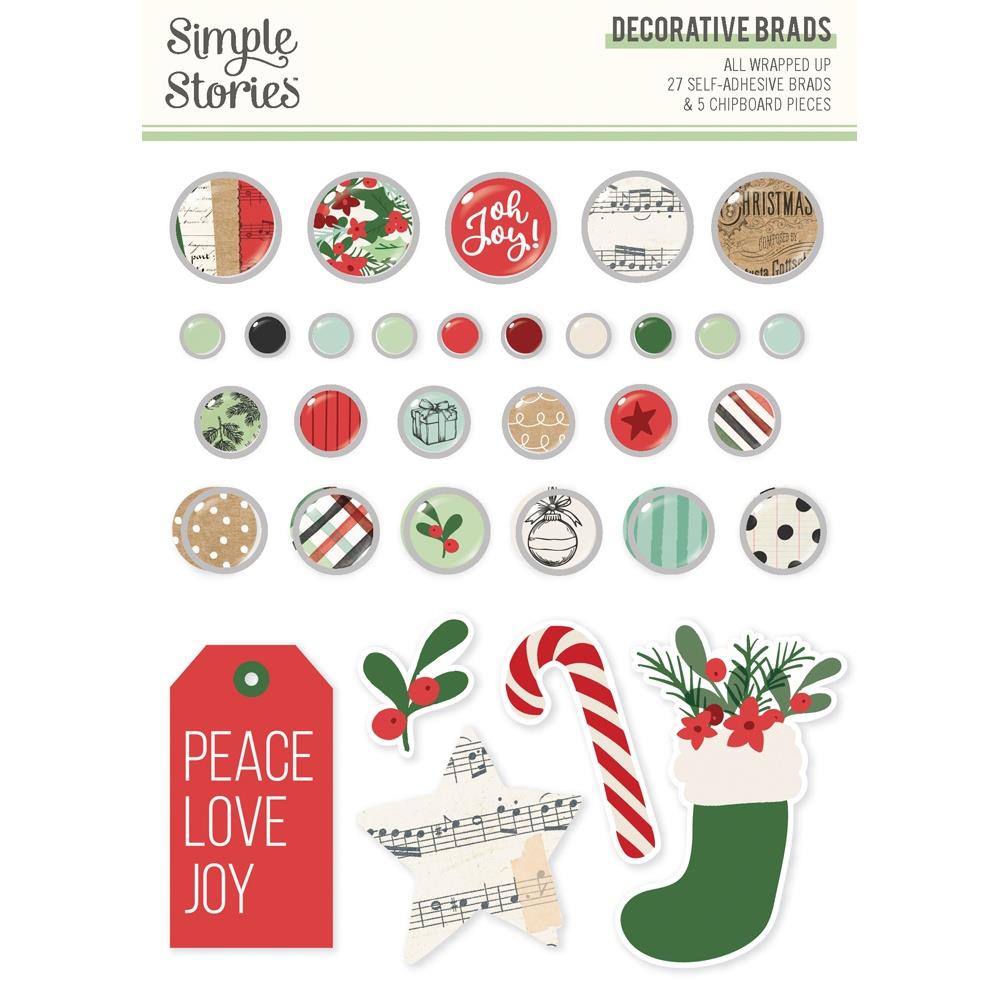 Simple Stories - All Wrapped Up - Decorative Brads