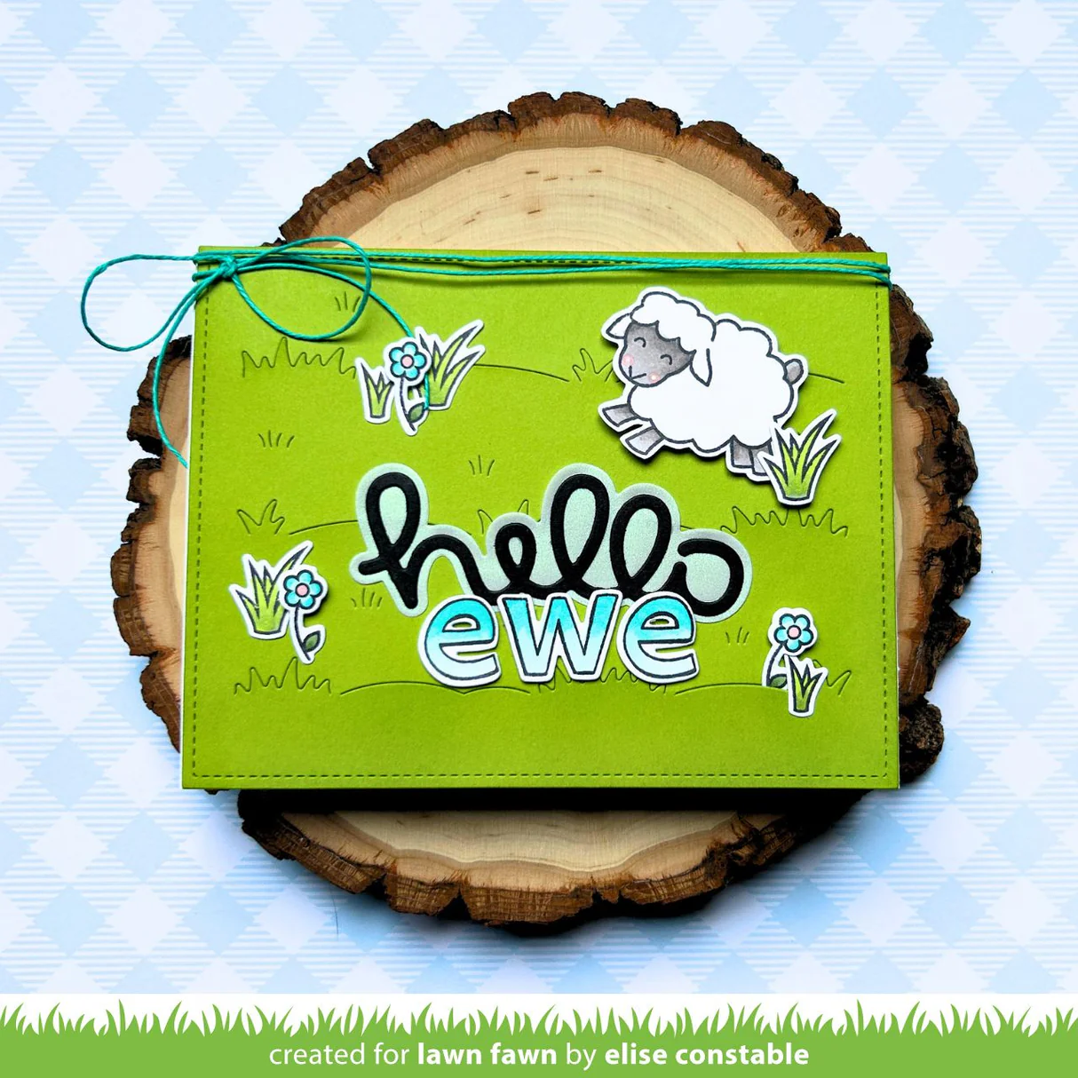 Lawn Fawn - Grassy Pasture Backdrop: Landscape Die
