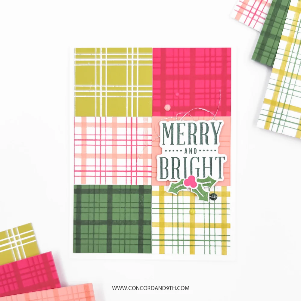 Concord & 9th - Everyday Plaid Background Stamp Set