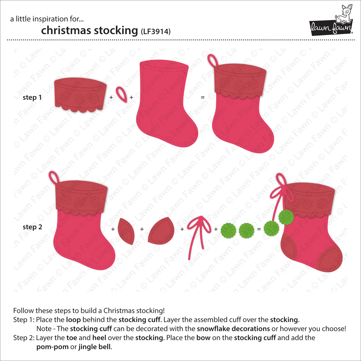 Lawn Fawn - Christmas Stocking Die Set