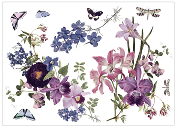 LDRS - AquaInk Transfer Sheets - Royal Bouquets