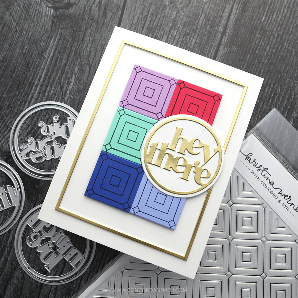 Concord & 9th - Easy Repeat Colette Tile Background Stamp by Kristina Werner