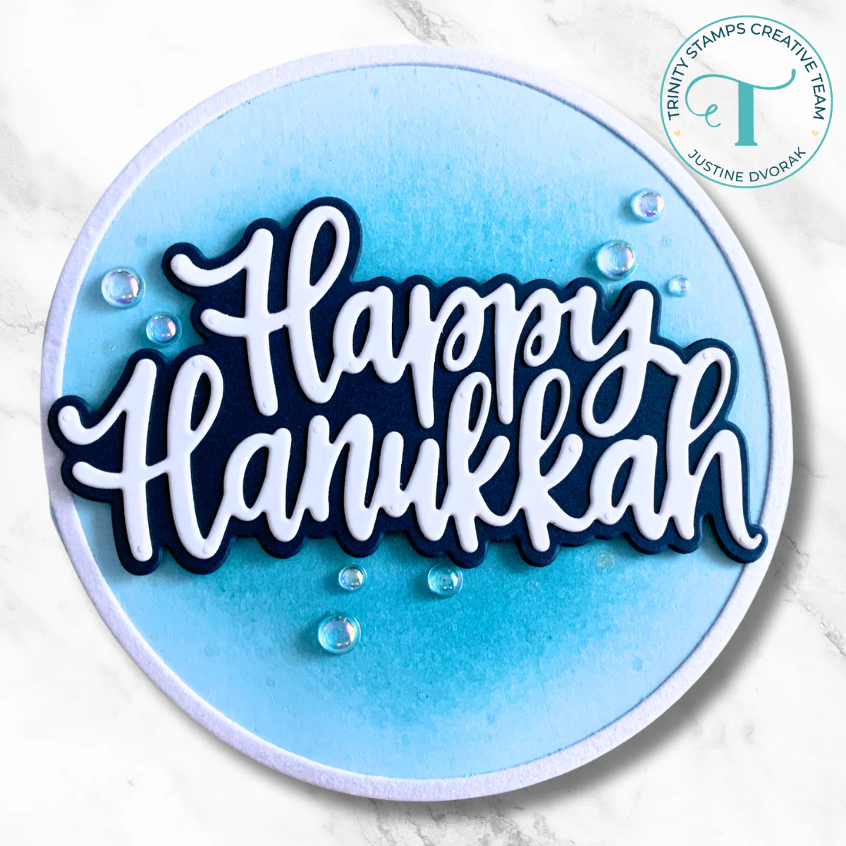 Trinity - Large Happy Hanukkah Die Set
