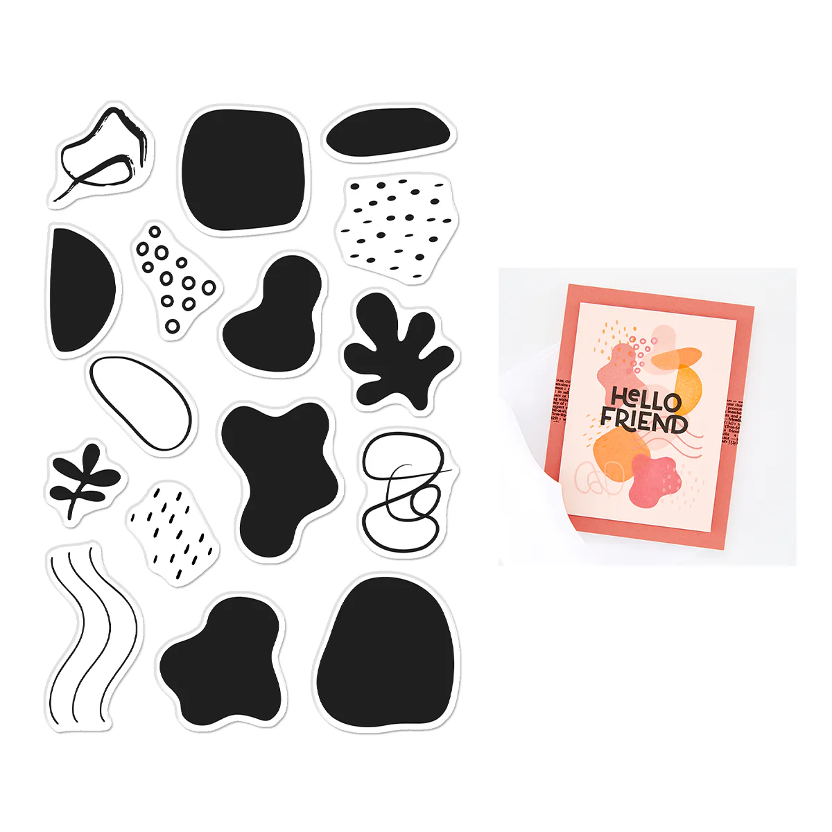 Hero Arts - Organic Shapes Stamp Set