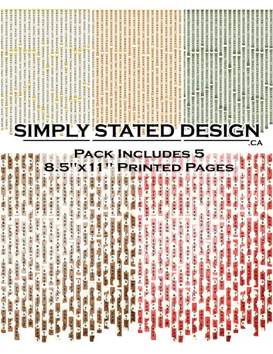 Simply Stated - Cottagecore - 8.5x11 Paper Pack