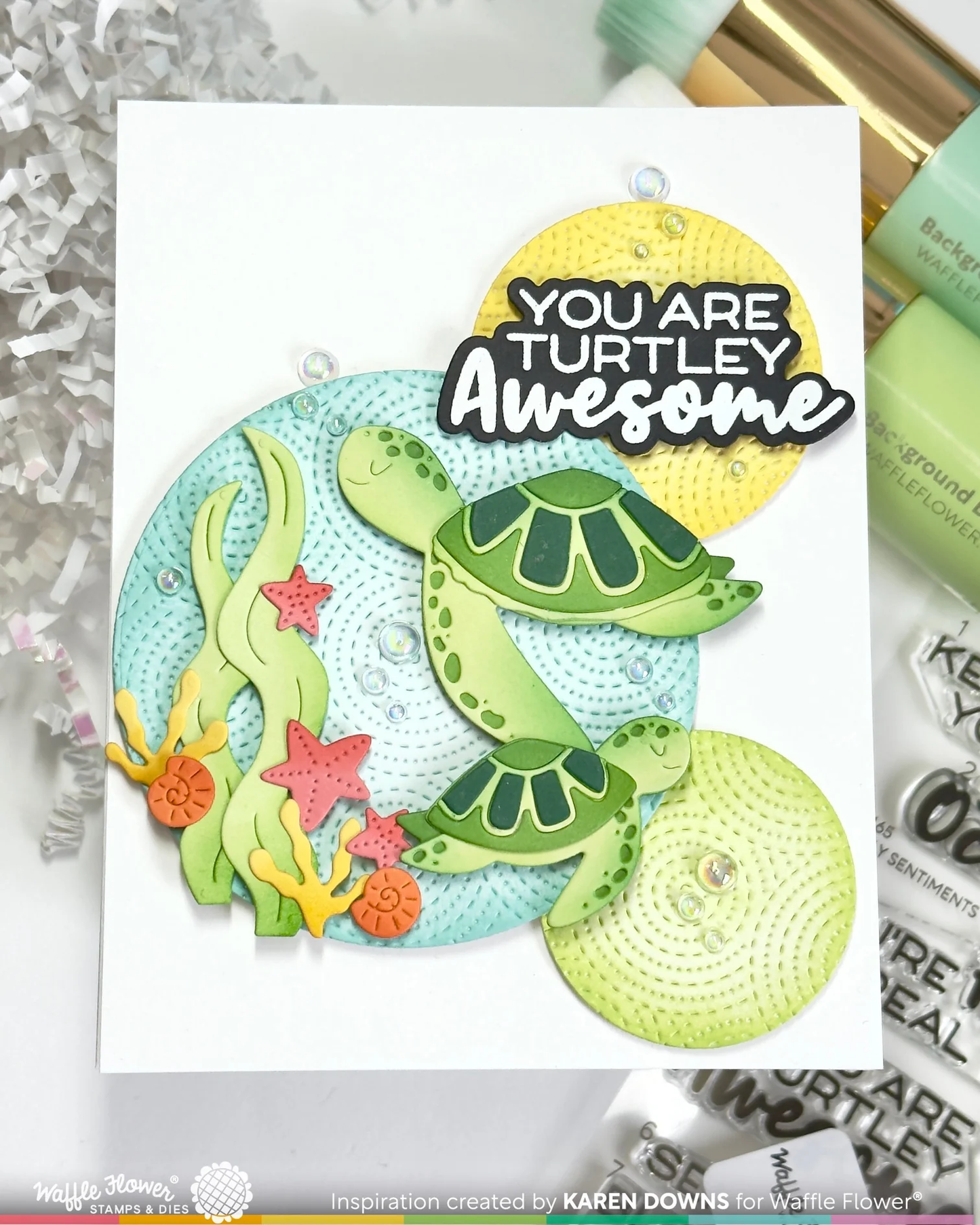 Waffle Flower - Happy Turtles Die Set