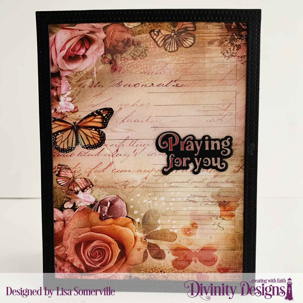Divinity Designs - A2 Card Fronts - Ephemera Letters