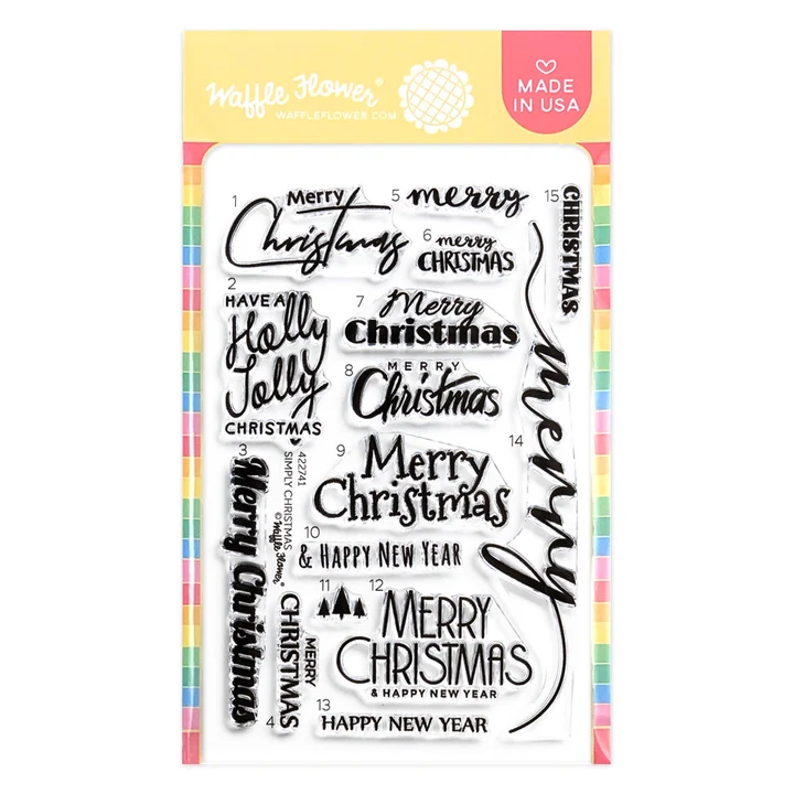 Waffle Flower - Simply Christmas Stamp & Die Bundle