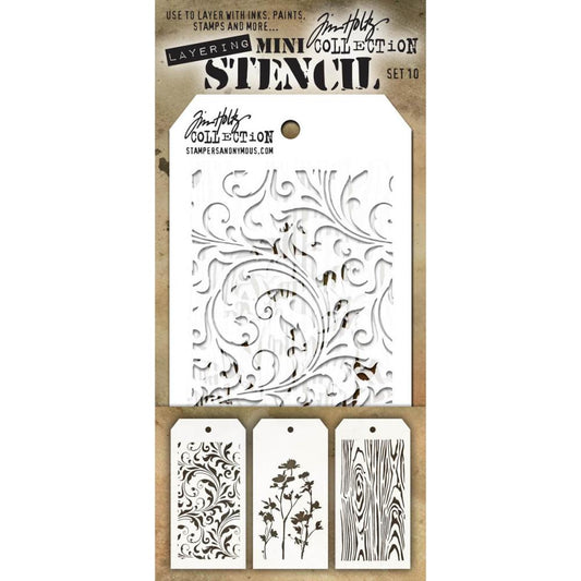 Tim Holtz - Mini Stencil Set - #10