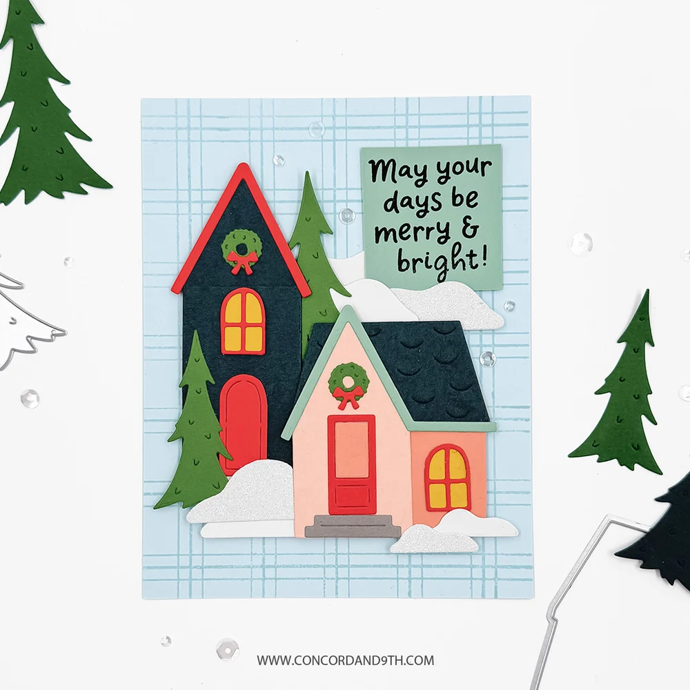 Concord & 9th - North Pole Greetings Stamp & Die Bundle