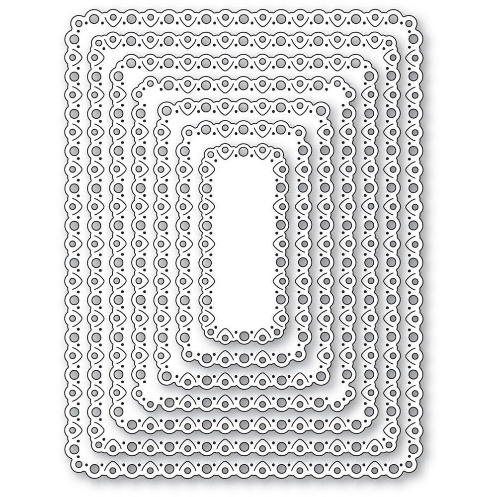 Memory Box - Notched Eyelet Frames Die Set