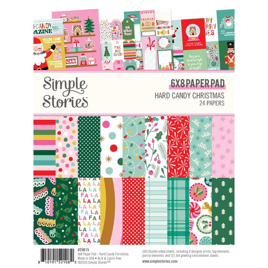 Simple Stories - Hard Candy Christmas - 6x8 Paper Pad