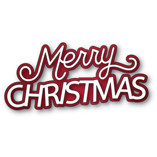 Memory Box - Merry Christmas Celebration Script Die Set