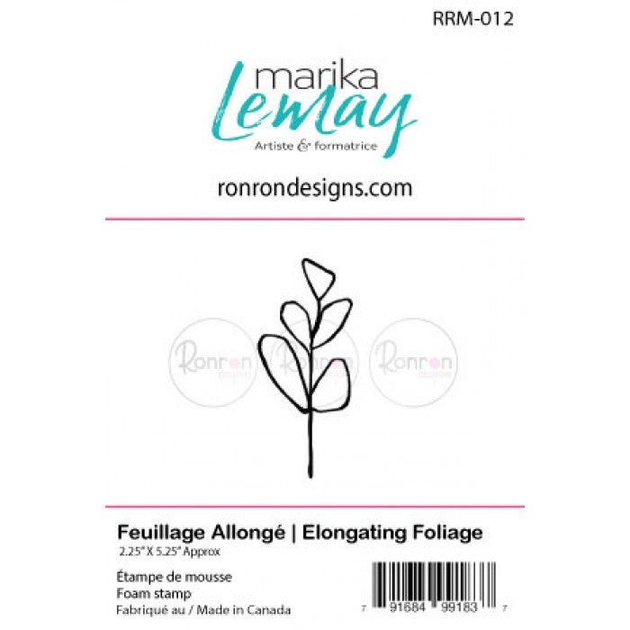 RonRon Designs - Foam Stamp - Elongating Foliage