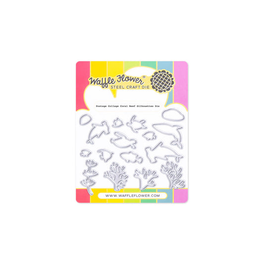 Waffle Flower - Postage Collage - Coral Reef Silhouettes Die Set