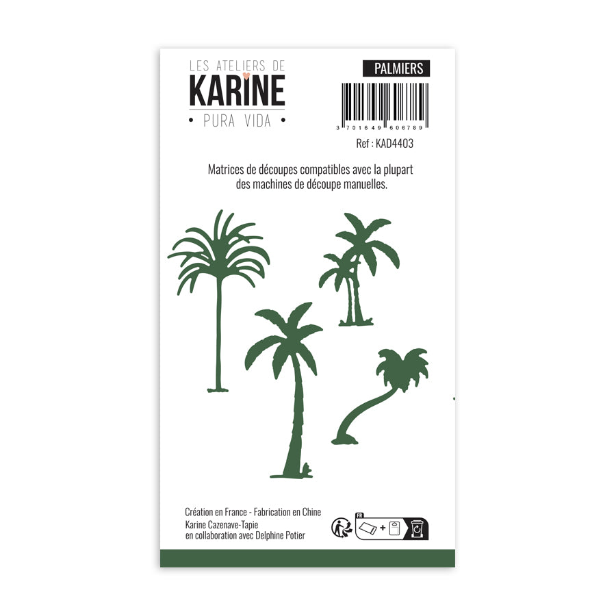 Les Ateliers de Karine - Pura Vida - Palmiers Die Set