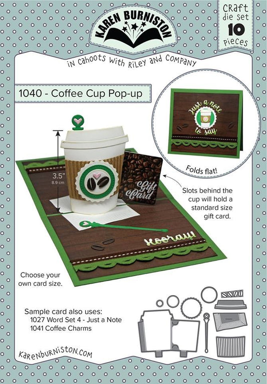 Karen Burniston - Coffee Pop-up Die Set