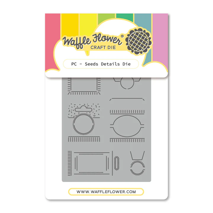 Waffle Flower - Postage Collage - Seeds Detail Stencil & Die Bundle