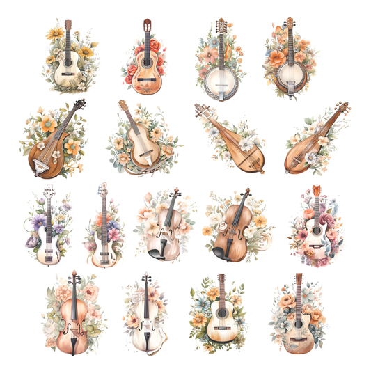 Simply Stated - Beauty of Music - String Instruments Ephemera