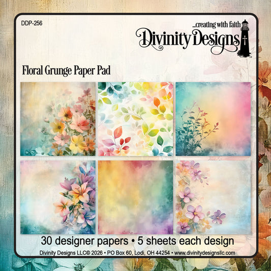 Divinity Designs - Floral Grunge Paper Pad