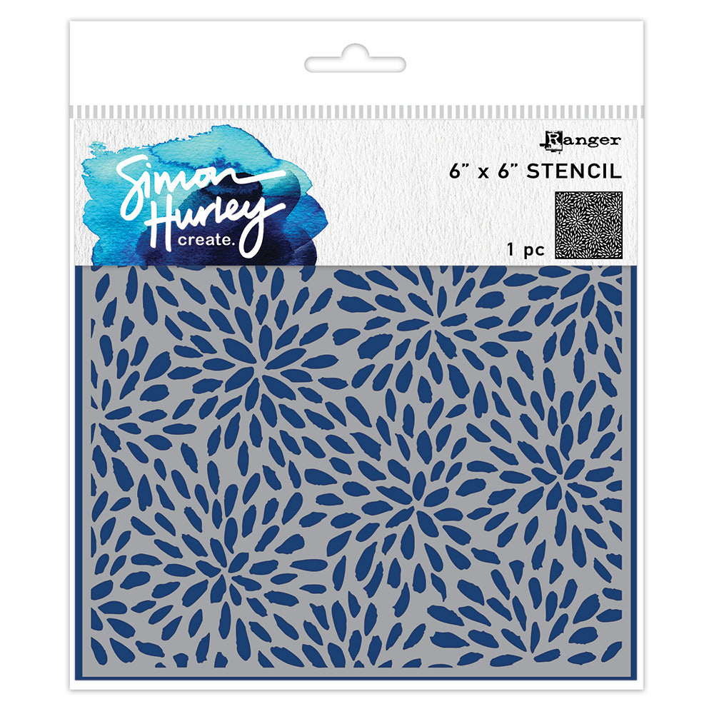 Simon Hurley - Stencil - Painted Petals