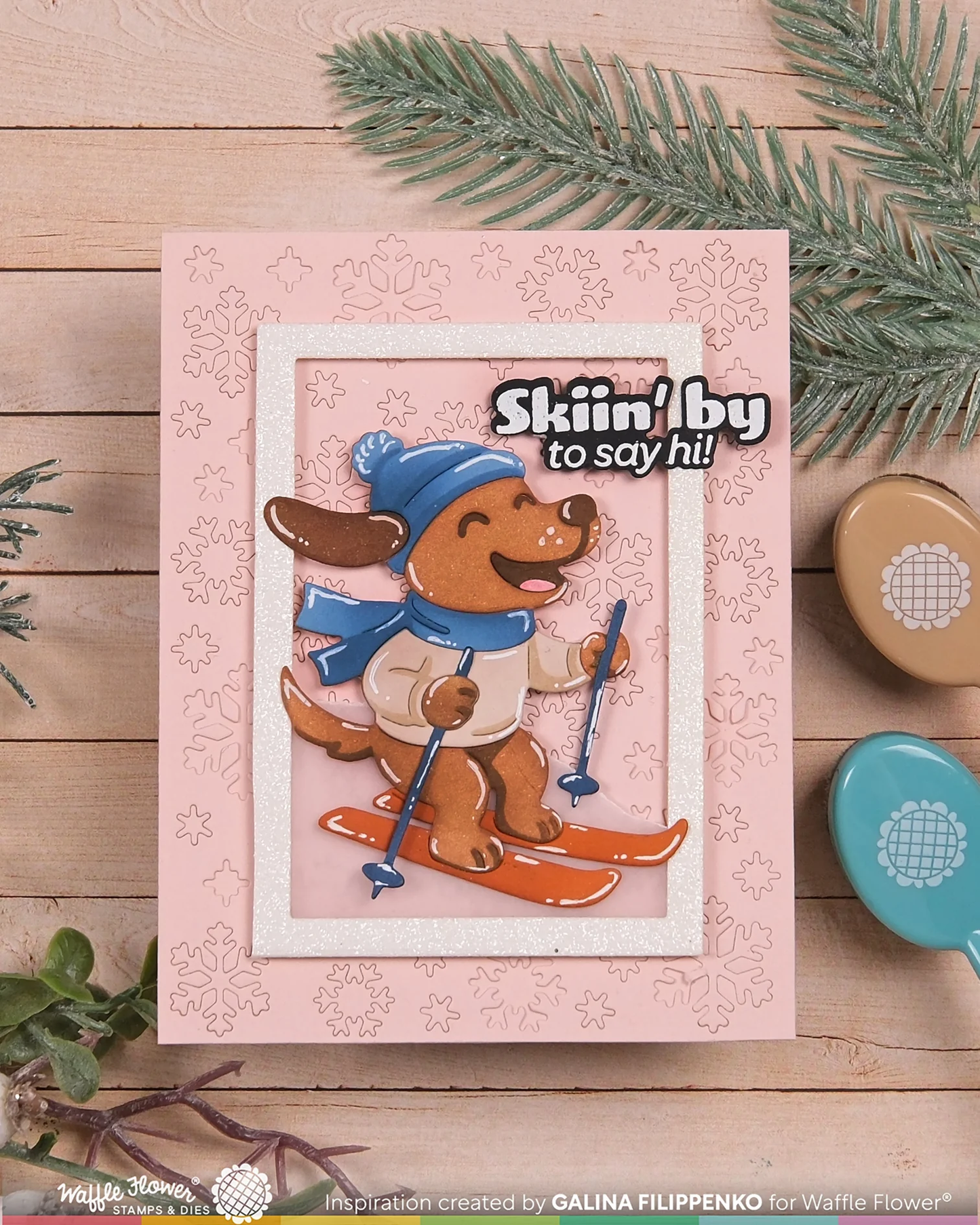 Waffle Flower - Cool Pup Duo Die-n-stencil Bundle