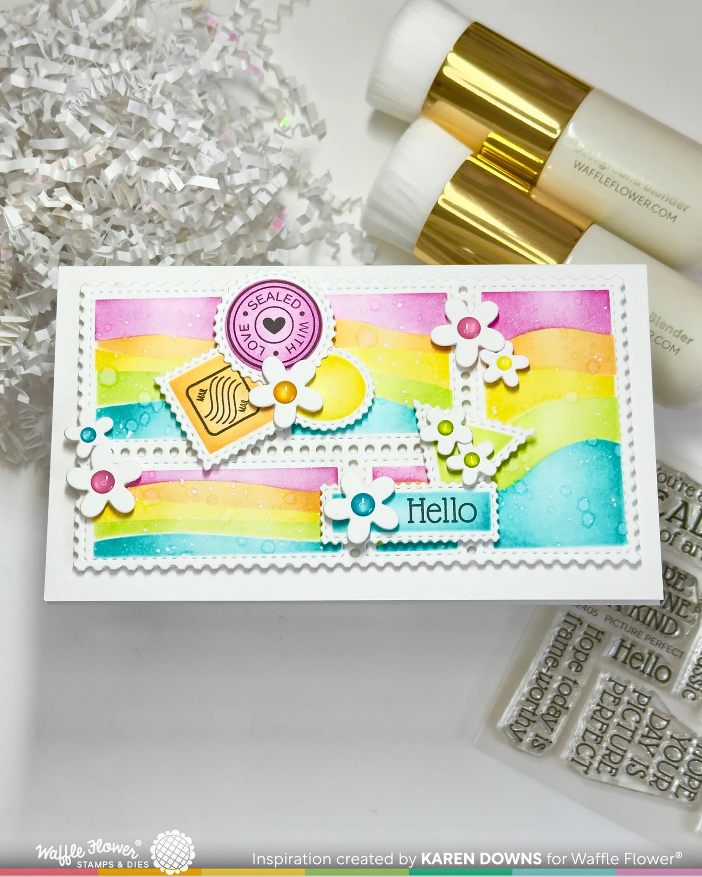 Waffle Flower - Picture Perfect Sentiments Stamp Set