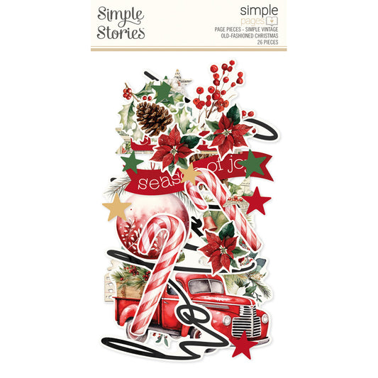 Simple Stories - Simple Vintage Old-Fashioned Christmas - Simple Page Pieces