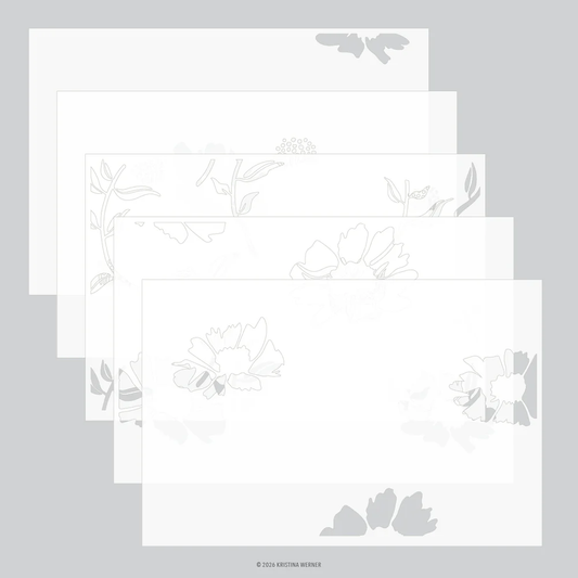 Concord & 9th - Aubrey Blooms Stencil Pack by Kristina Werner